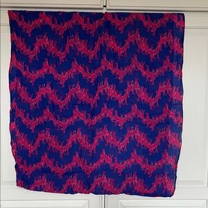 Lilly Pulitzer Blue and Pink Scarf